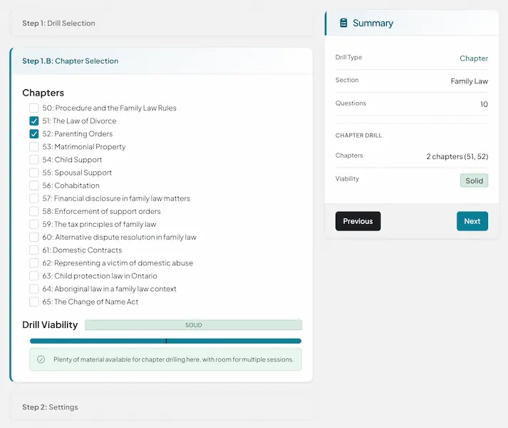 Question interface with explanation