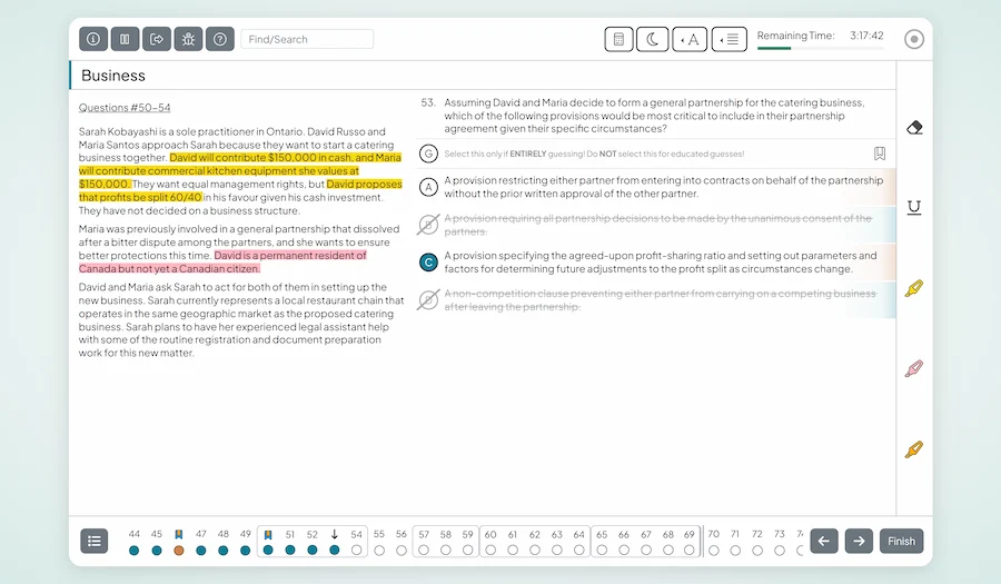 Screenshot of full interface